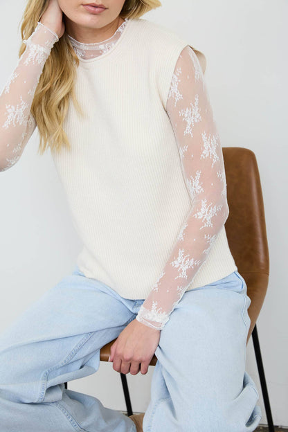 RAW MOCK NECK DOLMAN SLEEVE SWEATER KNIT TOP