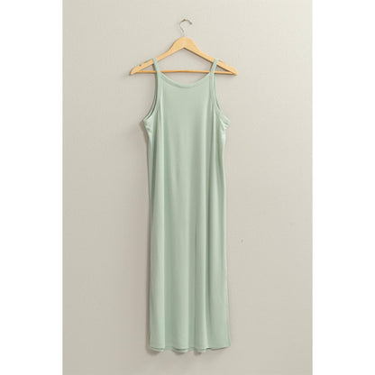 DZ24C269-Soft V-Neck Midi Dress