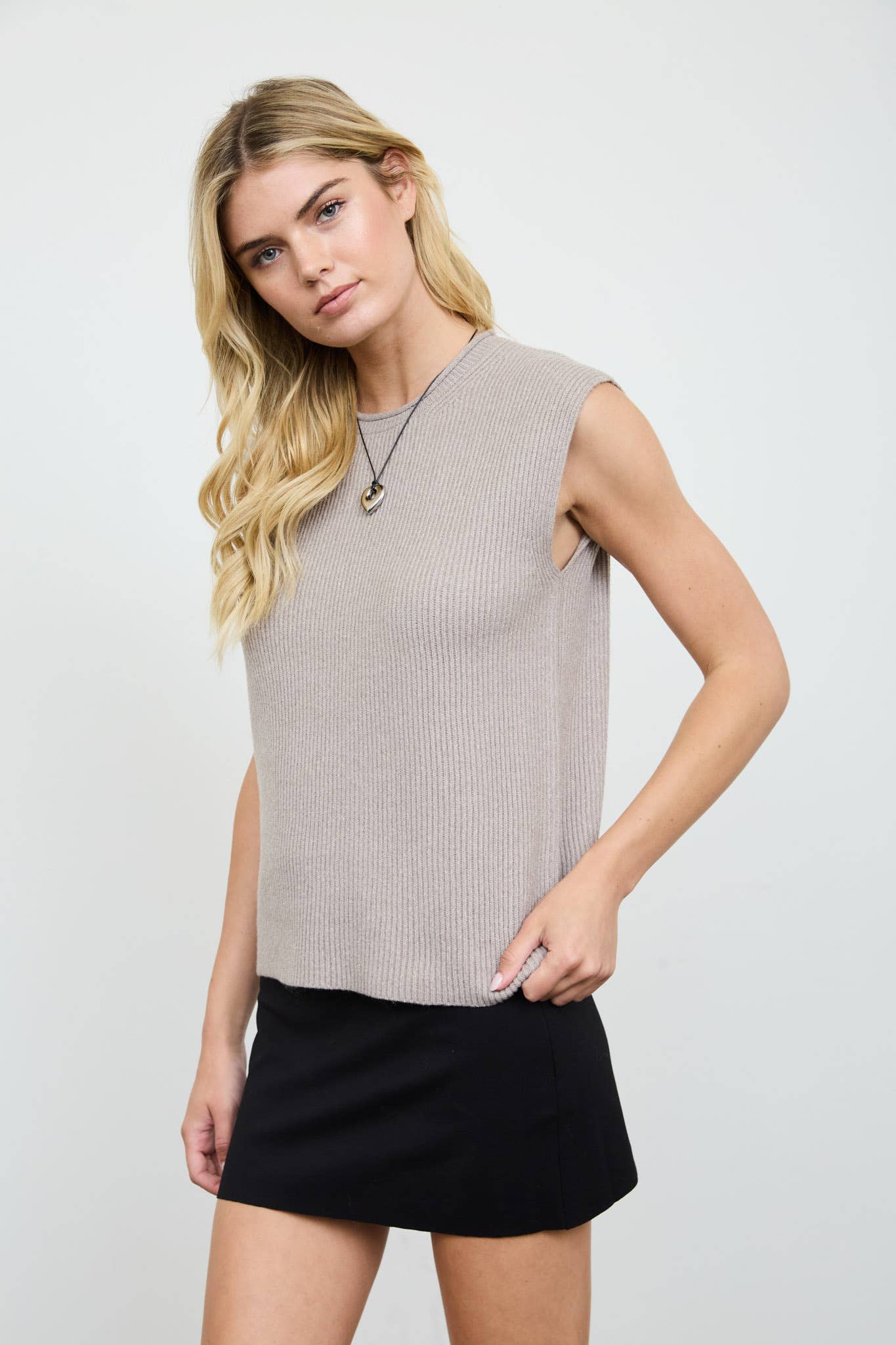 RAW MOCK NECK DOLMAN SLEEVE SWEATER KNIT TOP