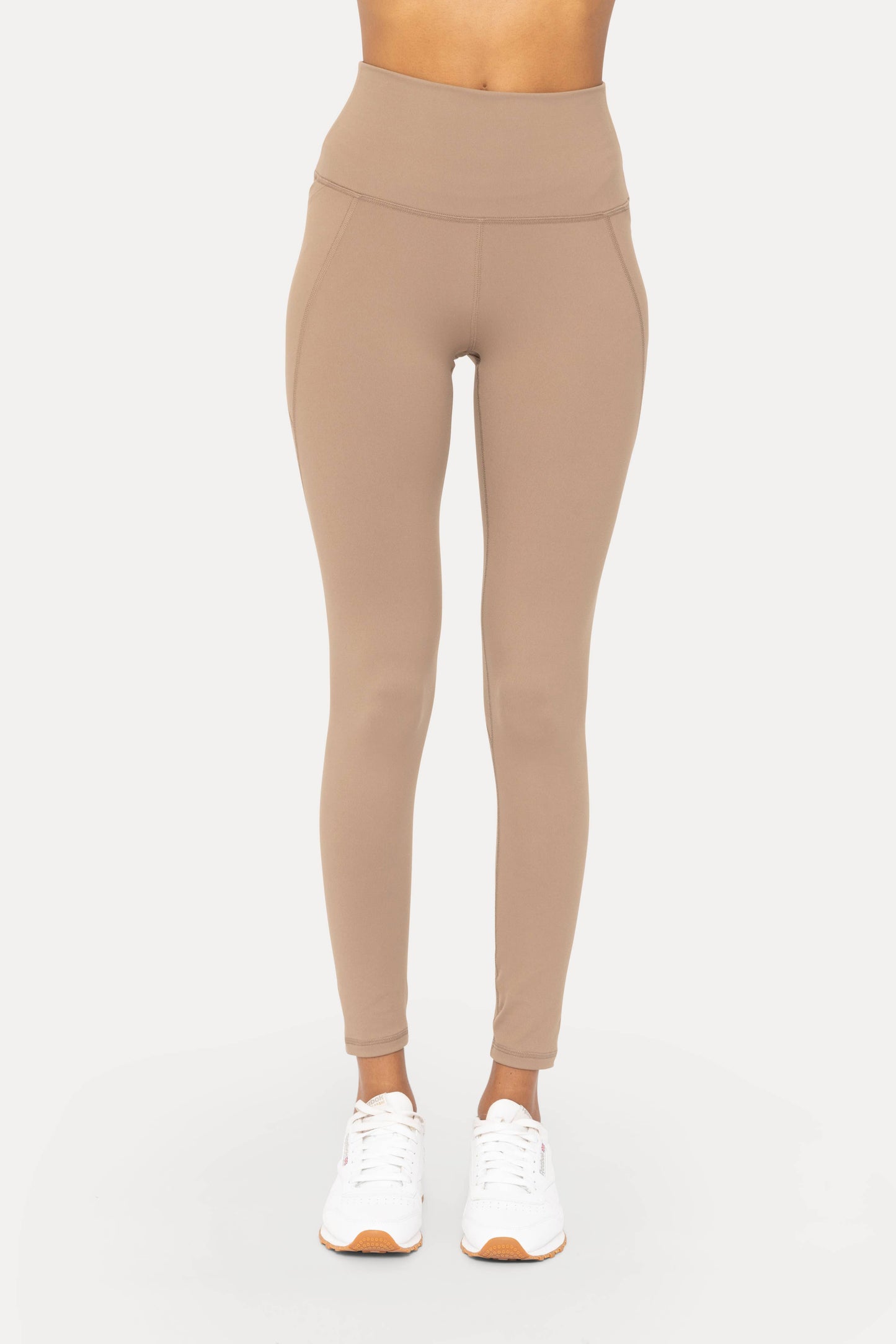 Tapered Band Essential Solid Highwaist Leggings