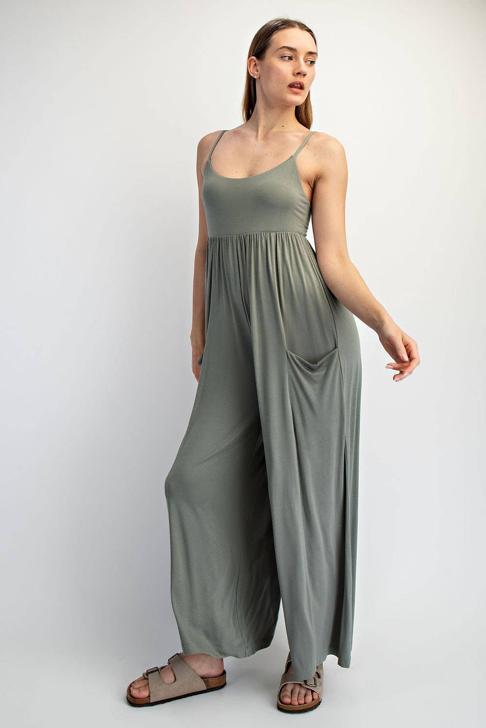 VISCOSE MODAL WIDE LEG ONESIE