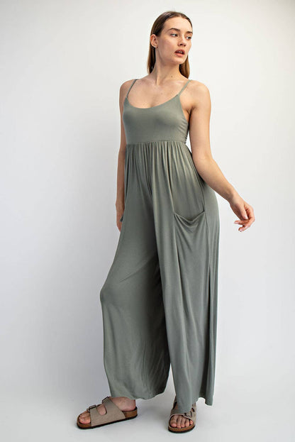 VISCOSE MODAL WIDE LEG ONESIE