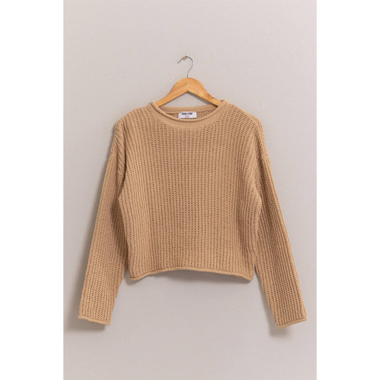 Rolled Edge Sweater