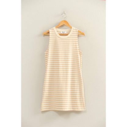 Striped Sleeveless Mini Dress