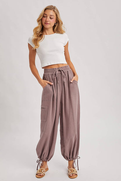 JOGGER HAREM DRAWSTRING PANTS