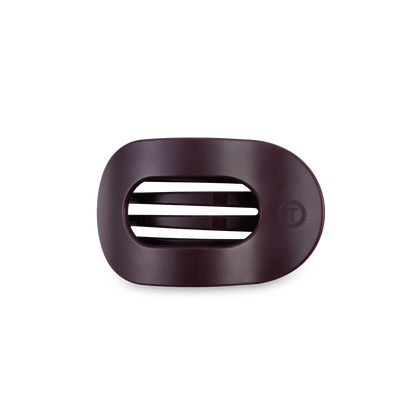 Round Flat Hair Clip | Small | Burgundy Bliss