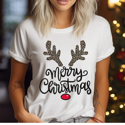 Christmas Rudolph Sublimation Tees by Party On Design