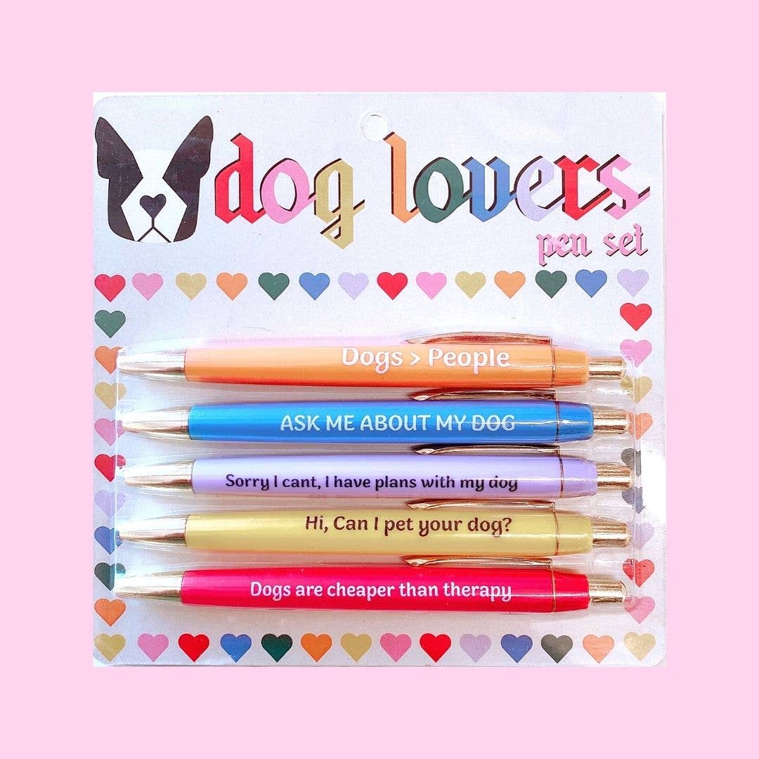 Dog Lovers Pen Set (funny gifts, dog mom gifts, novelty pen)