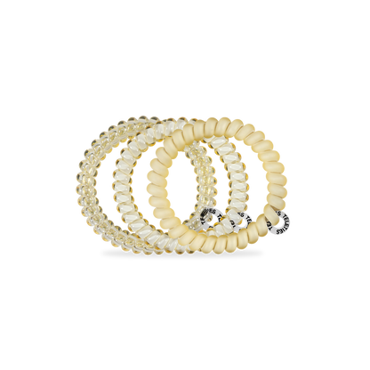 Spiral Hair Coils | Small | Butter Yellow Hair Ties