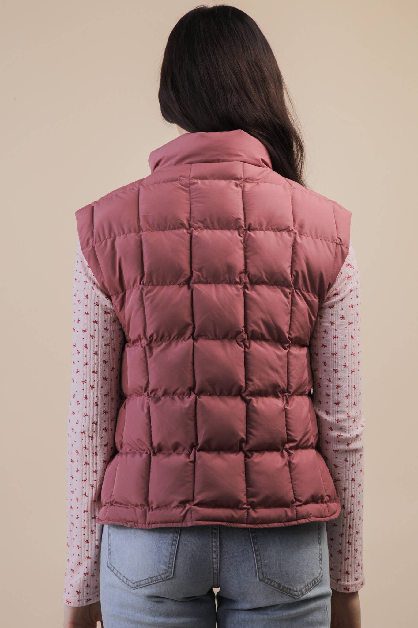 Solid & Leopard Puffer Padded Warm Vest