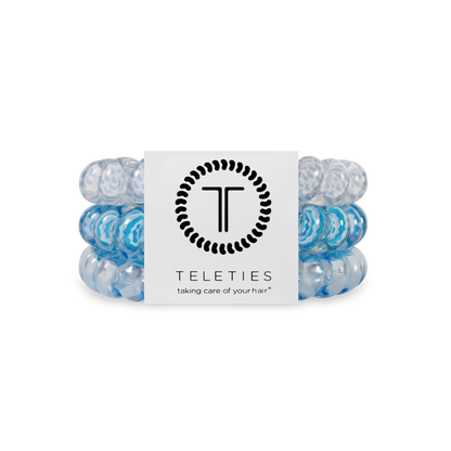 Spiral Hair Coils | Large | Summer Sky Hair Ties