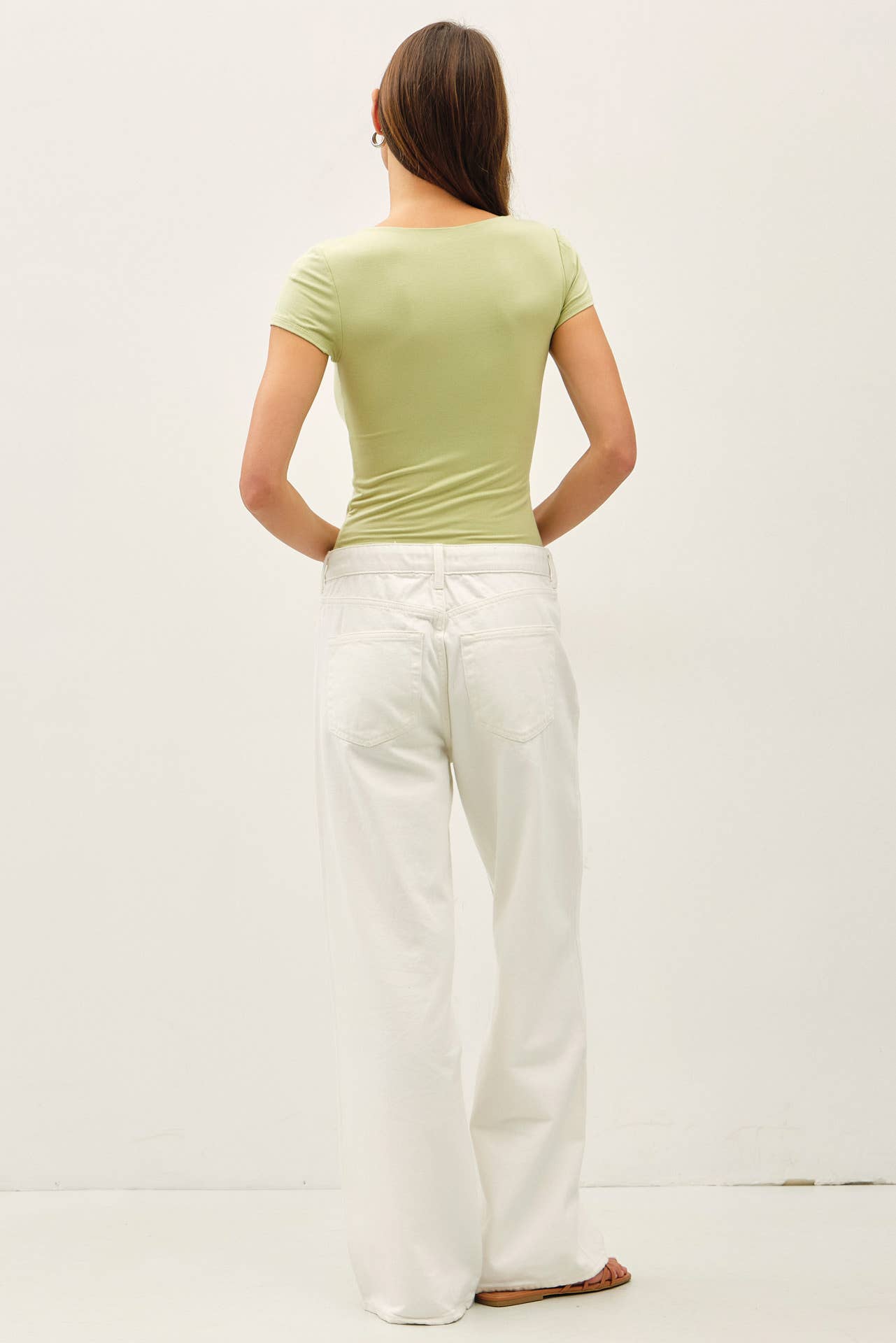 NEW SHADE[SOFT CORE] SQUARE NECK KNIT TEE