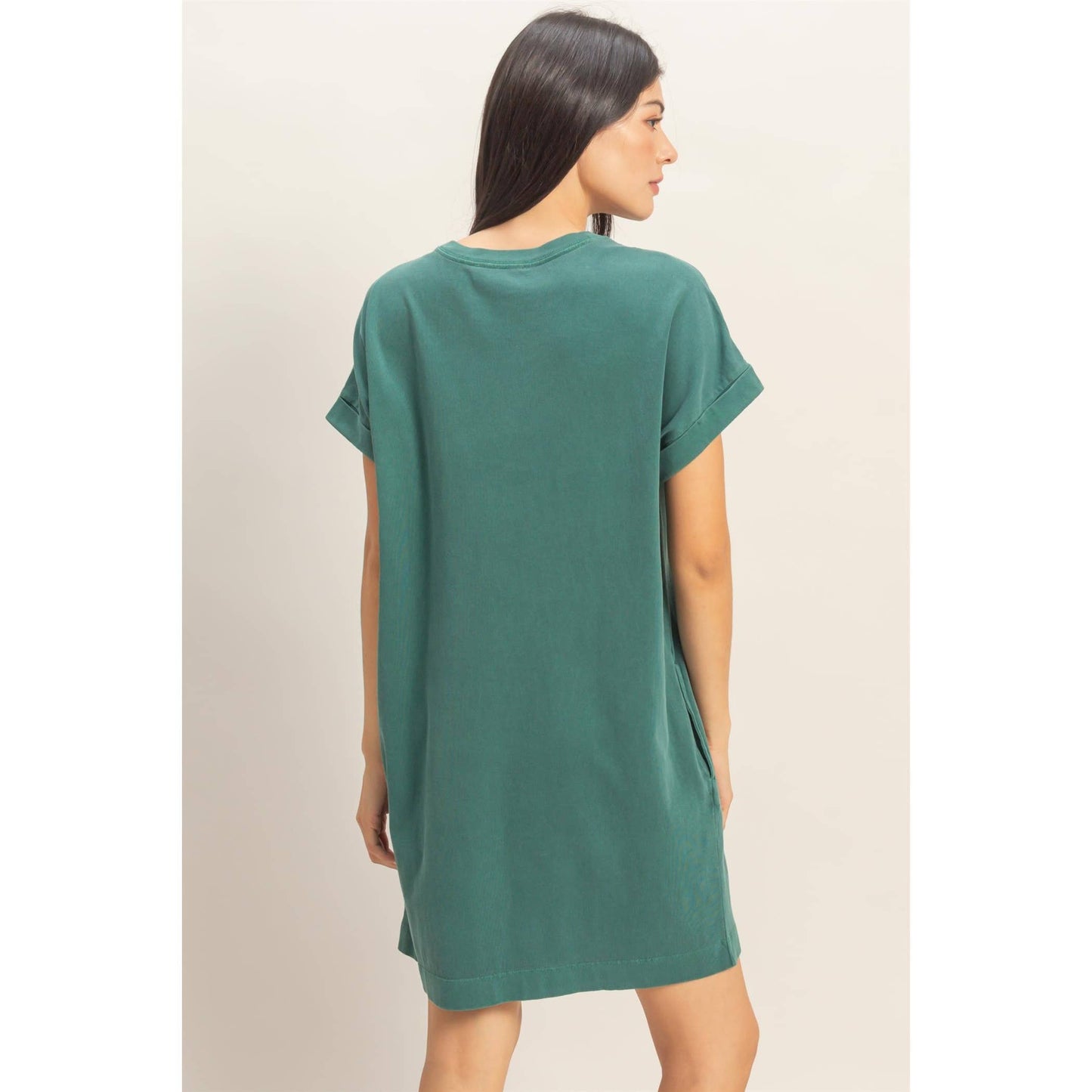 Round Neck T-Shirt Mini Dress