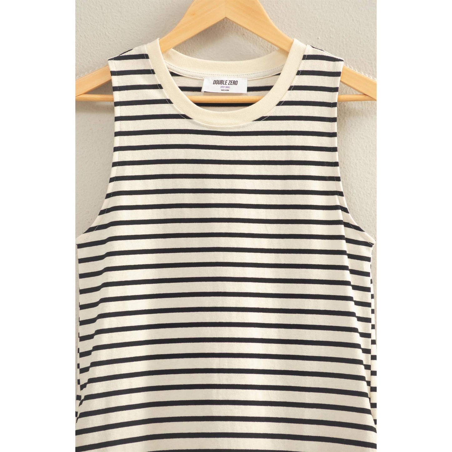 Striped Sleeveless Mini Dress