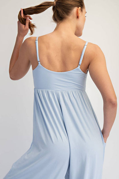 VISCOSE MODAL WIDE LEG ONESIE