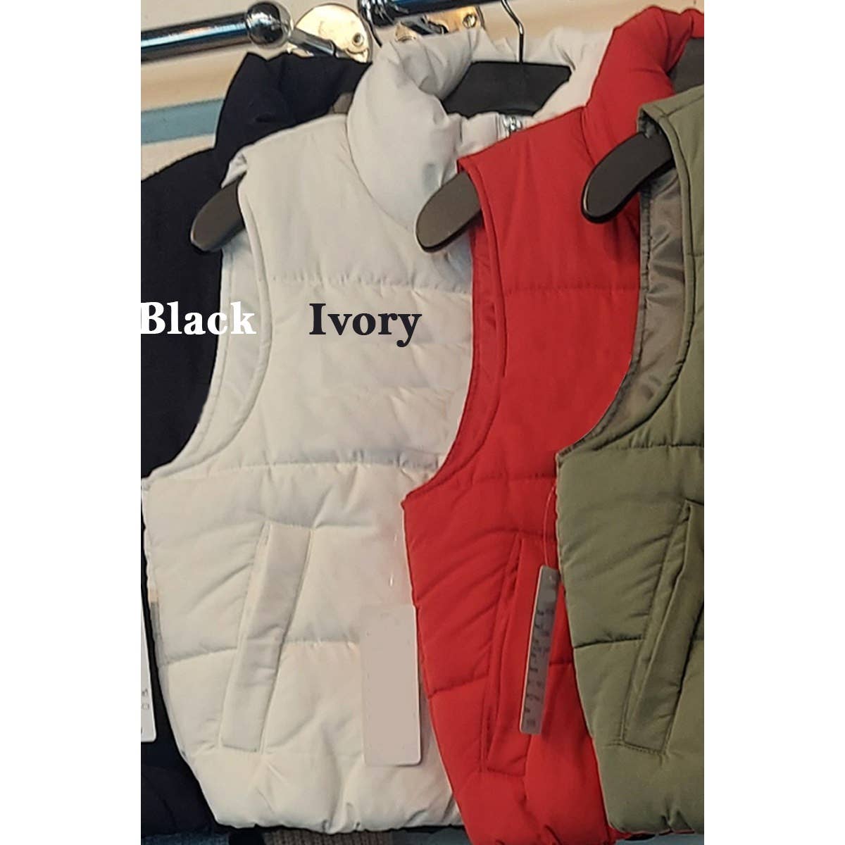 High Neck Zip Up Outerwear Vest