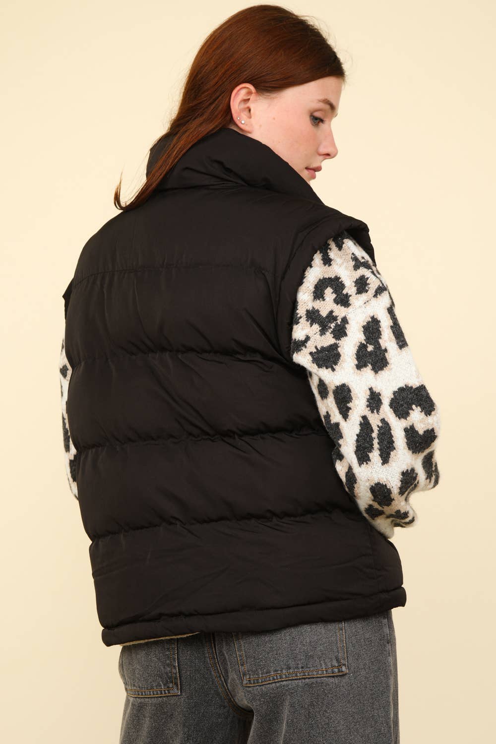 High Neck Casual Comfy Puffer Vest