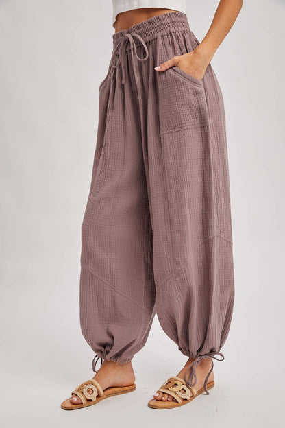 JOGGER HAREM DRAWSTRING PANTS