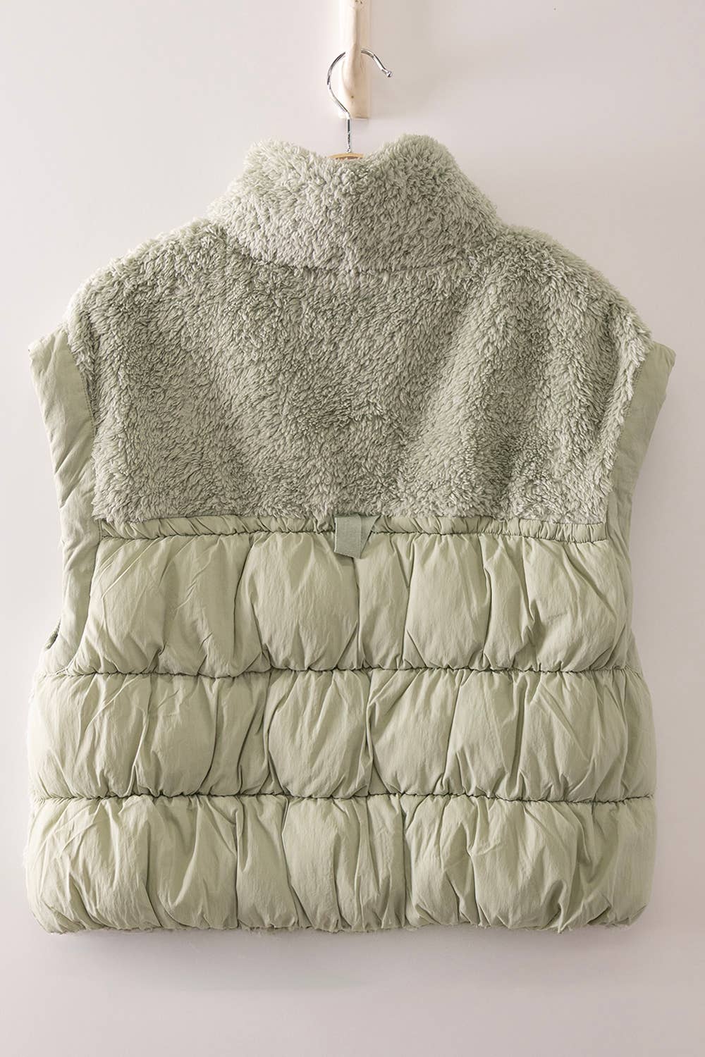 NJ90484-Cozy Sherpa Puffer Vest