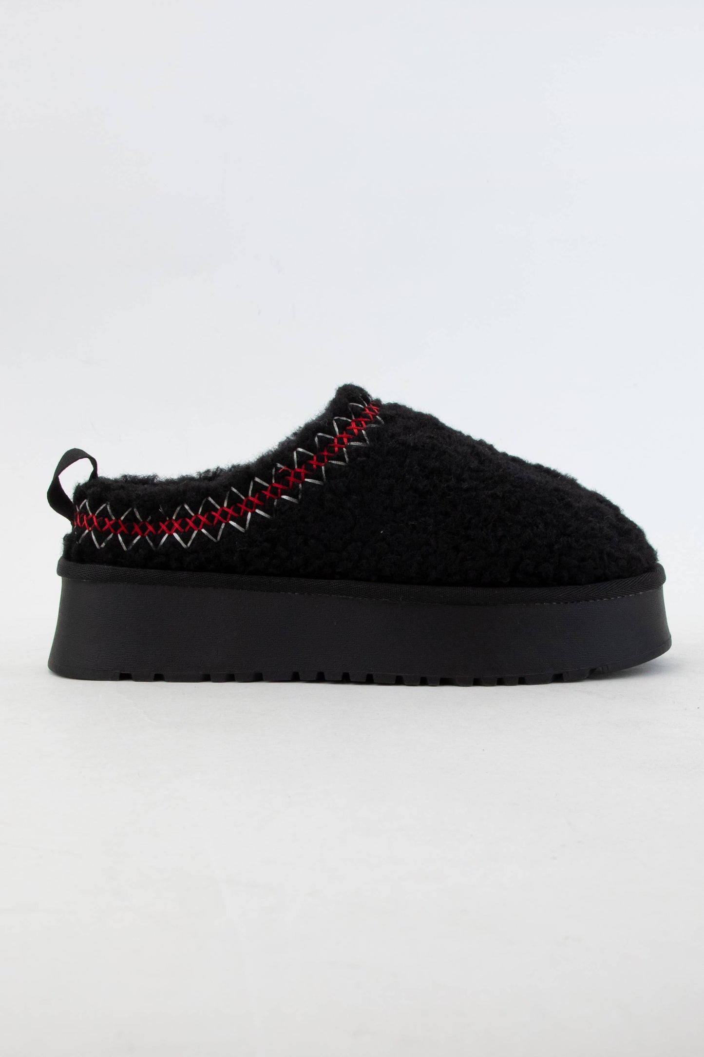 ISAAC BORG FUR PLATFORM SHERPA SLIPPERS