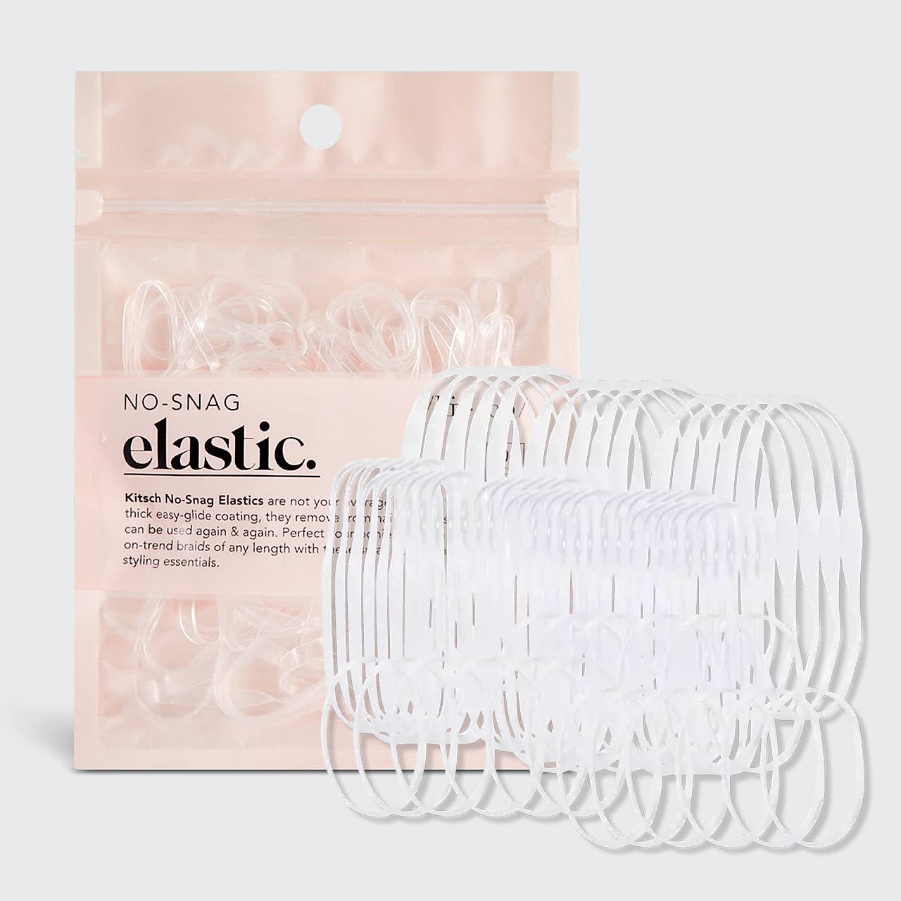 No-Snag Elastic 100 pc - Clear