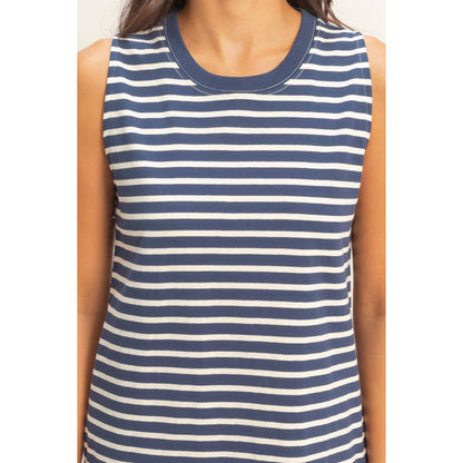 Striped Sleeveless Mini Dress