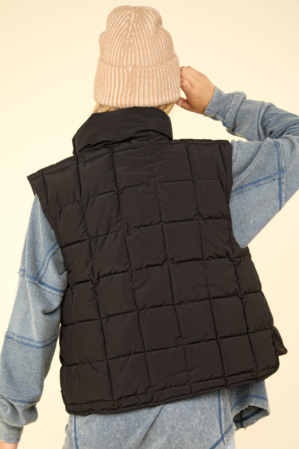 pink Puffer Padded Warm Vest