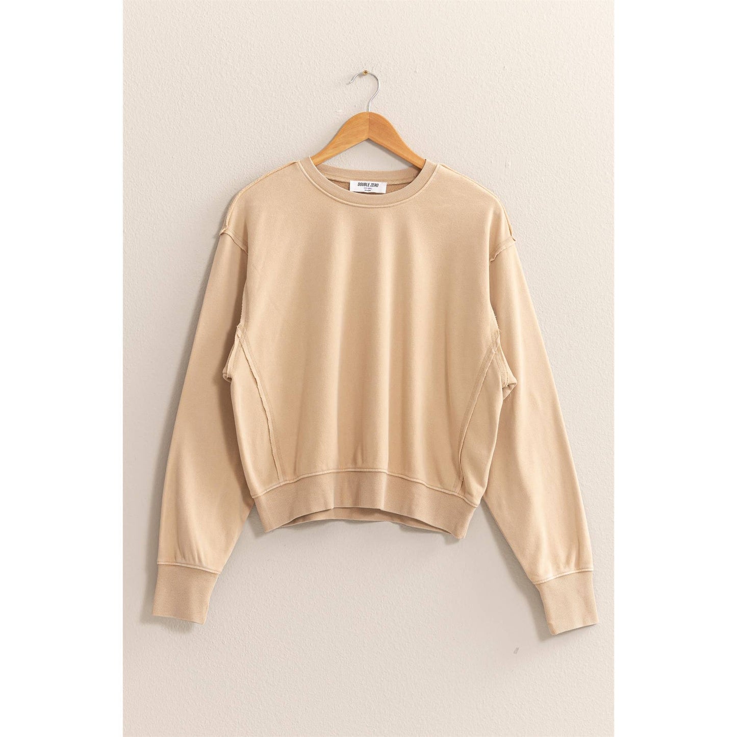 -Drop Shoulders Crewneck Sweatshirt