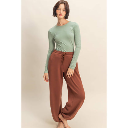 Basic Long Sleeve Crew Neck Top
