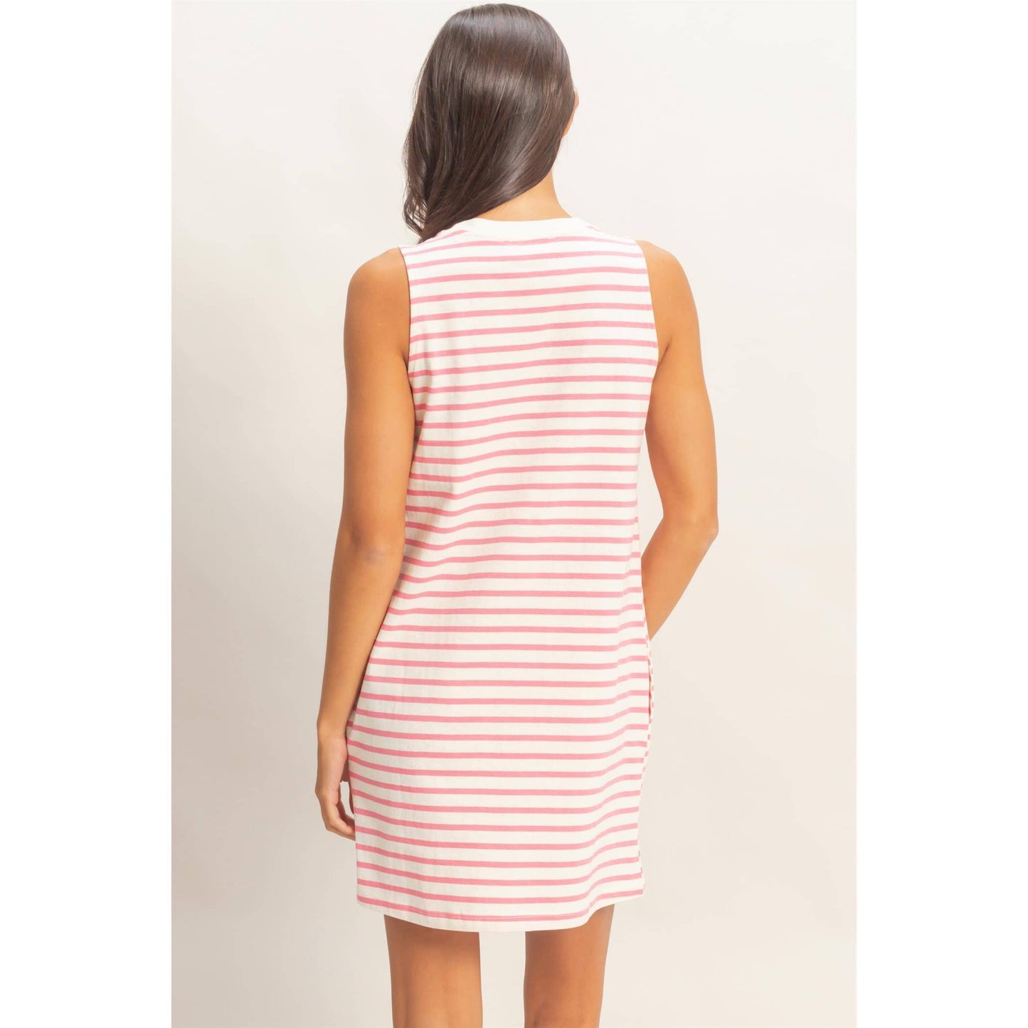 Striped Sleeveless Mini Dress