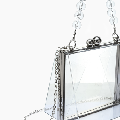 Bella Top Handle Clear Clutch