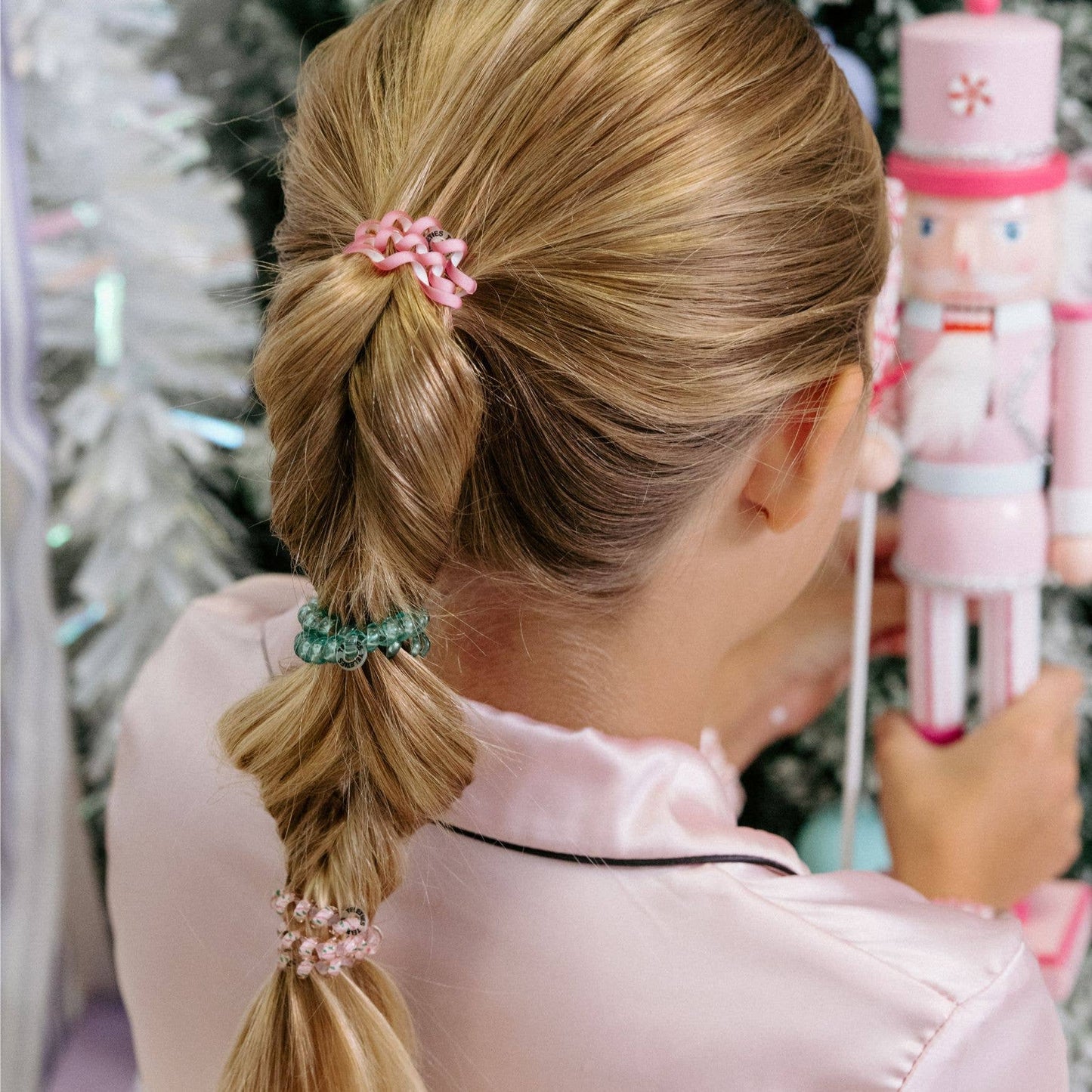 Spiral Hair Coils | Small | Merry Pinkmas Hair Ties