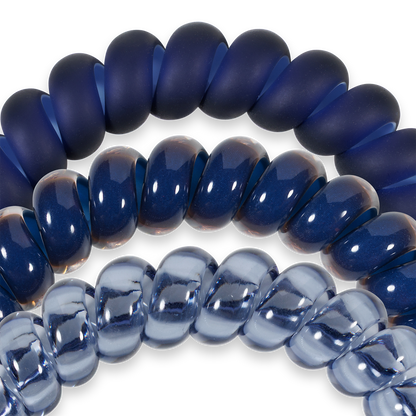 Spiral Hair Coils | Large | Nightfall Navy Hair Ties