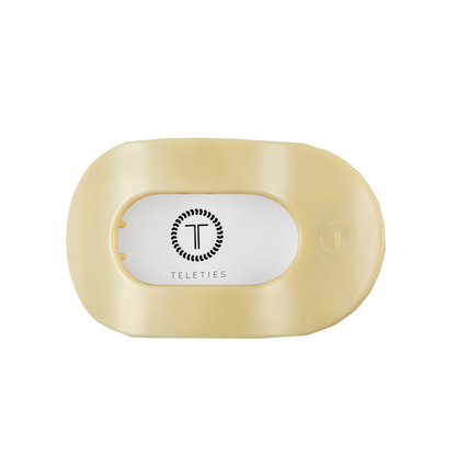 Flat Round Hair Clip | Medium | Butter Yellow