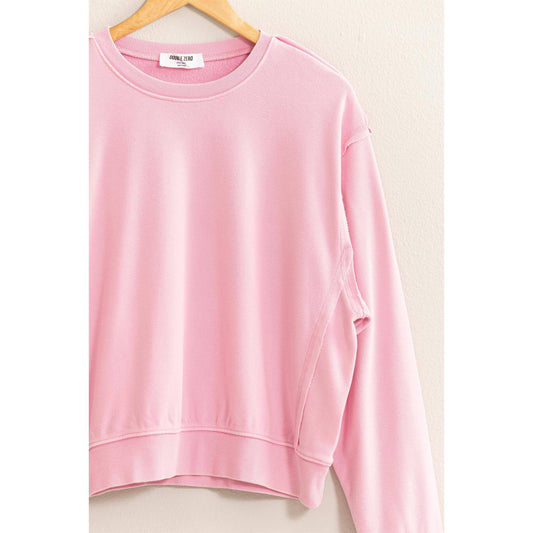 -Drop Shoulders Crewneck Sweatshirt