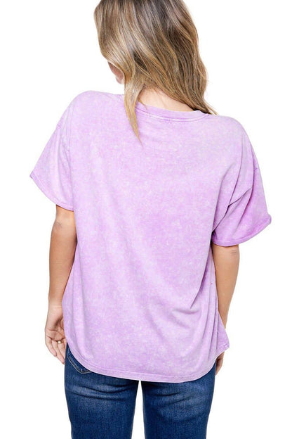 PUFF' Rock N Roll Leopard Graphic S/S Mineral Washed Tee