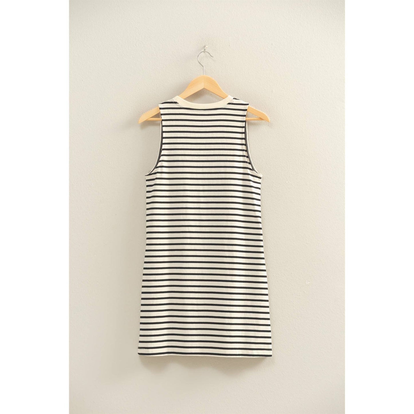 Striped Sleeveless Mini Dress