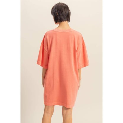 Short Sleeve Relaxed Fit T-Shirt Mini Dress