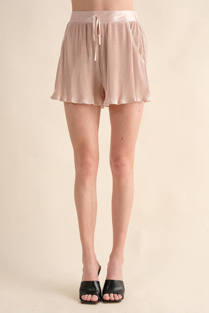 Accordian Blouse Short Lounge Set