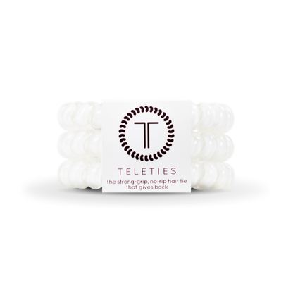 Spiral Hair Coils | Large | Coconut White Hair Ties