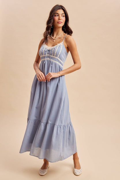 LACE DETAIL MAXI DRESS