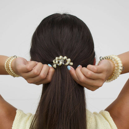 Spiral Hair Coils | Large | Butter Yellow Hair Ties