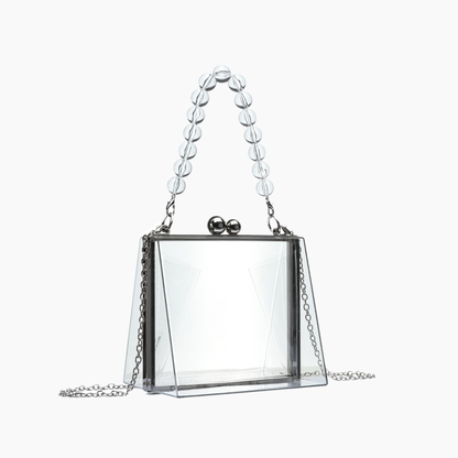 Bella Top Handle Clear Clutch