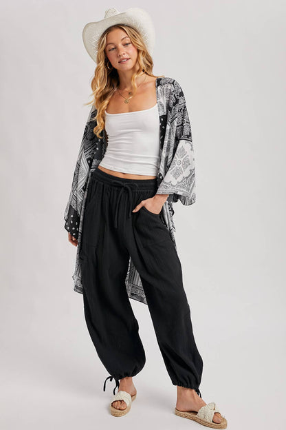JOGGER HAREM DRAWSTRING PANTS