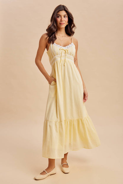 LACE DETAIL MAXI DRESS
