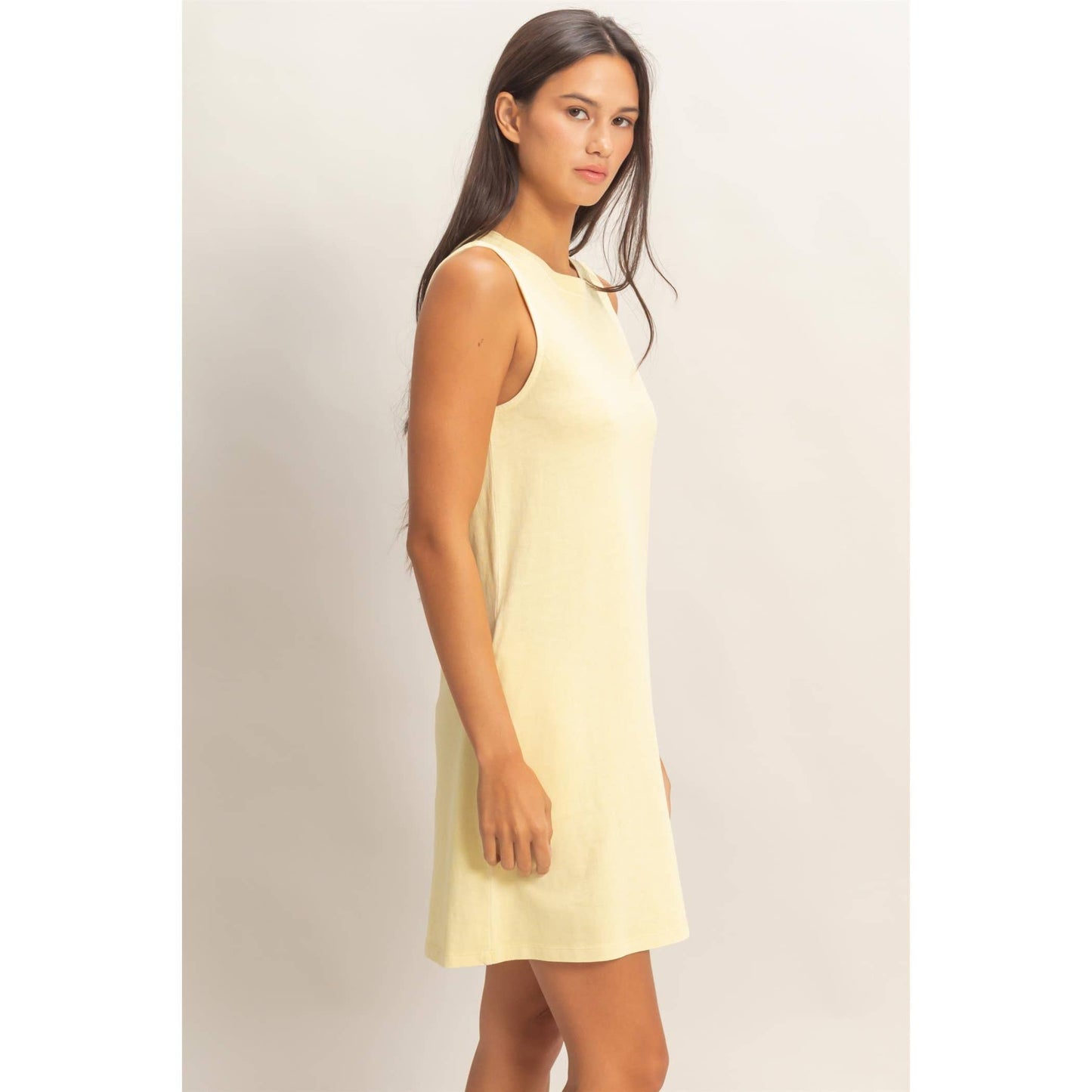 Pigment Dyed Sleeveless Mini Dres
