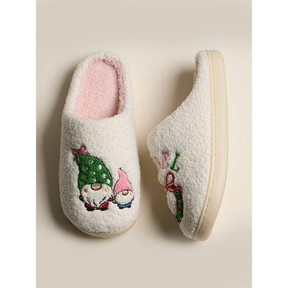 Gnome Noel Fleece Cozy Indoor Slippers