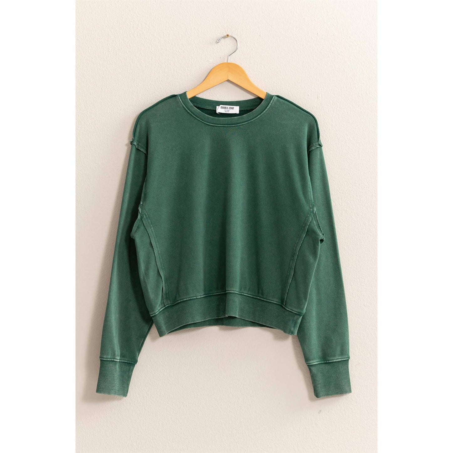 -Drop Shoulders Crewneck Sweatshirt