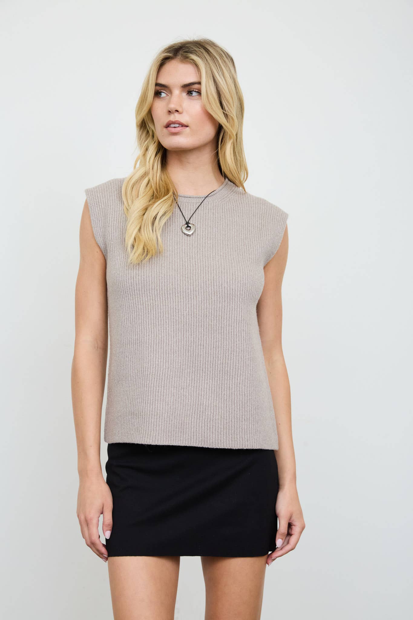 RAW MOCK NECK DOLMAN SLEEVE SWEATER KNIT TOP