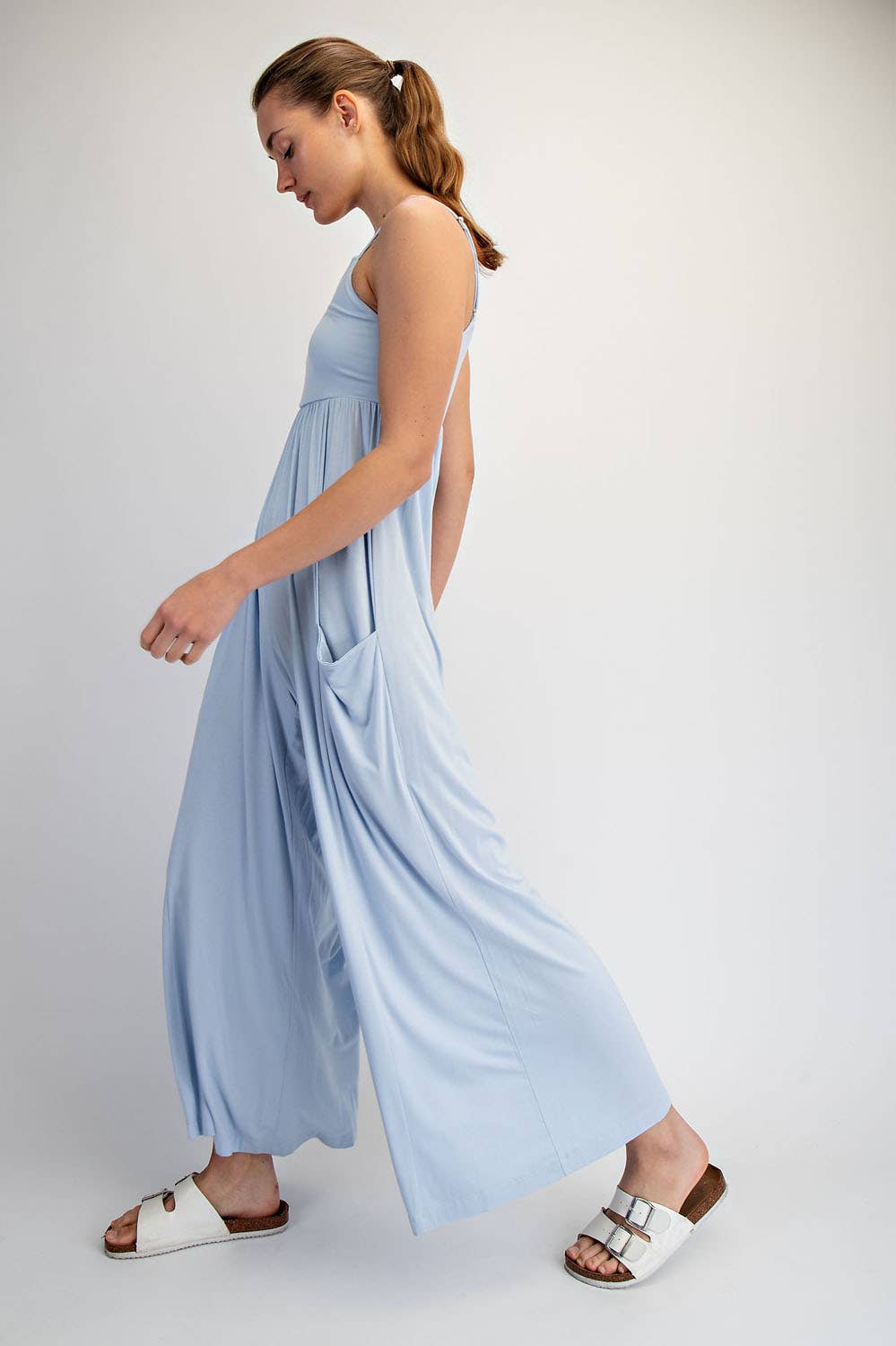 VISCOSE MODAL WIDE LEG ONESIE